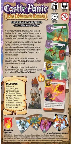 Miniatura 3 de The Wizard's Tower Castle Panic Expansion Juego de mesa para adultos y familia. Juego de mesa cooperativo. A partir de 8 años. Para 1 a 6 jugadores