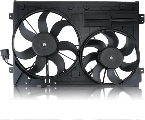 AUTOKAY Ventilador de refrigeración del radiador, ventilador de condensador del radiador para Volkswagen Jetta Beetle Tiguan Golf para Audi A3 TT