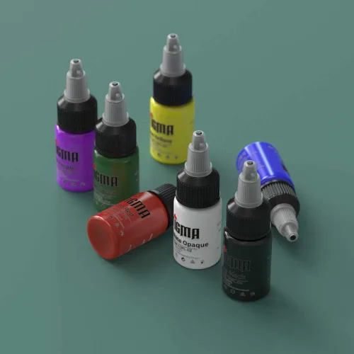 Miniatura 4 de STIGMA Juego de tinta de tatuaje profesional de 7 colores con 0.5 fl oz 1/2 oz por botella de tinta de tatuaje para artistas de tatuaje