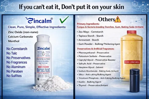Miniatura 13 de Zincalm - Polvo totalmente natural para cuerpo y pies, concentrado 50% de zinc, sin almidón de maíz, absorción de humedad, antirozaduras, fricción
