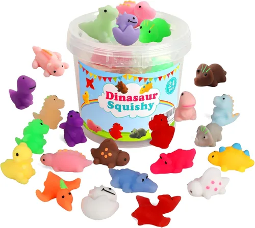 Miniatura 10 de KINGYAO Squishies juguete blando 24 piezas, recuerdos de fiesta para niños, juguete blando Mochi, juguete moji para niños, mini juguetes Kawaii