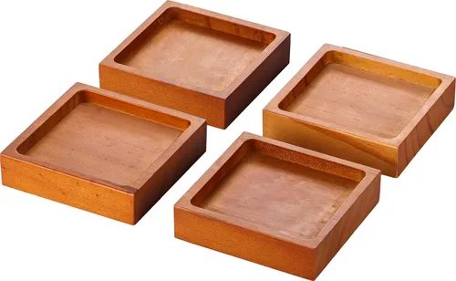 Elevadores de muebles de cama de madera Lufia de 1 pulgada, elevadores de muebles de madera de pino macizo: mejora la durabilidad, la comodidad y el