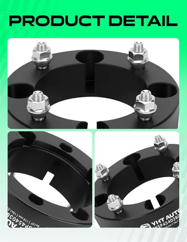 Miniatura 8 de YHTAUTO Espaciadores de rueda para todoterreno 4x137mm 2 pulgadas con M10 x 1.25 y 110mm de diámetro central. Compatible con Bombardier, Can-Am