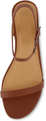 Miniatura 5 de CUSHIONAIRE Sandalia Fontana con tacón de bloque de una banda para mujer + espuma viscoelástica, anchos disponibles