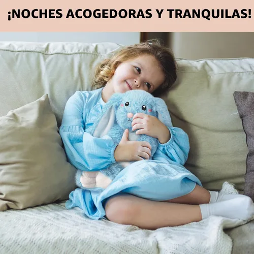 Miniatura 7 de Happy Fuel - Peluche de conejo para microondas, almohadilla térmica sin perfume de 1.5 libras, juguete suave y acogedor para relajación y comodidad