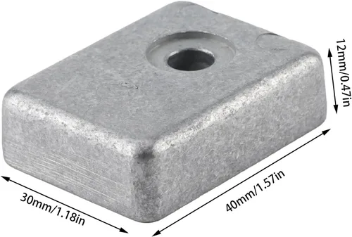 Miniatura 2 de Aramox Ánodo fuera de borda, ánodo de zinc para barco apto para motor fuera de borda 55320‑95311 55320‑95310 55321‑93J00 55321‑93J01DF25-DF300