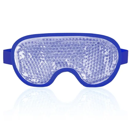 Miniatura 9 de NEWGO Mascarilla refrescante para ojos hinchados, máscara de ojos fríos para ojos para después de cirugía de ojos, alivio del estrés tensional, Azul