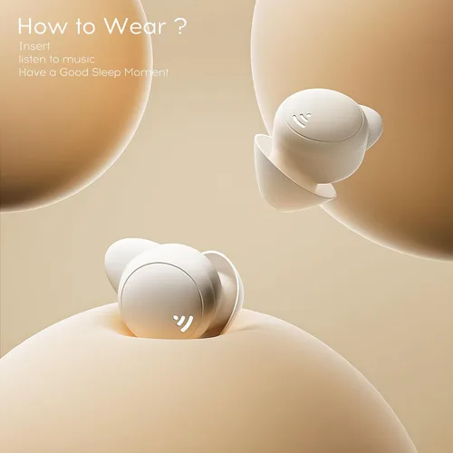 Miniatura 7 de Tapones para los oídos para dormir de lado, mini auriculares inalámbricos invisibles Bluetooth 5.3 con cancelación de ruido, tapones invisibles