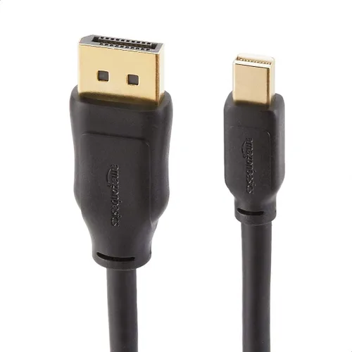 Miniatura 4 de Amazon Basics Cable de pantalla Mini DisplayPort a DisplayPort, 4Kx2K, conectores chapados en oro, 6 pies, negro