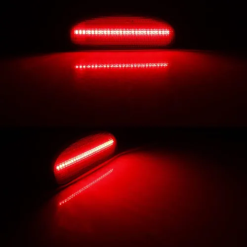 Miniatura 7 de Lente ahumada LED roja luz de marcador lateral trasera lámpara de guardabarros compatible con NISSAN CUBE 2009-2014 26195-1FC0A