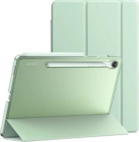 Miniatura 14 de JETech Funda para Samsung Galaxy Tab S10 Lite / S10 FE / S9 FE de 10.9 pulgadas, funda protectora delgada y translúcida con soporte trasero de tres