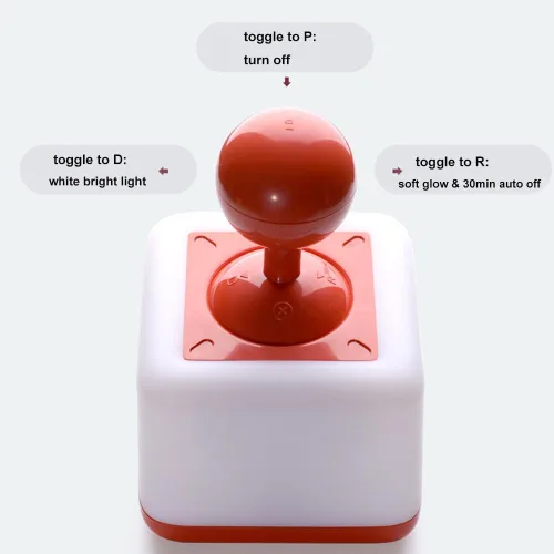 Miniatura 4 de Luz nocturna para cuarto de bebé, lámpara nocturna con interruptor de palanca para dormitorio, lámparas recargables por USB, 2 modos de luz, juguete