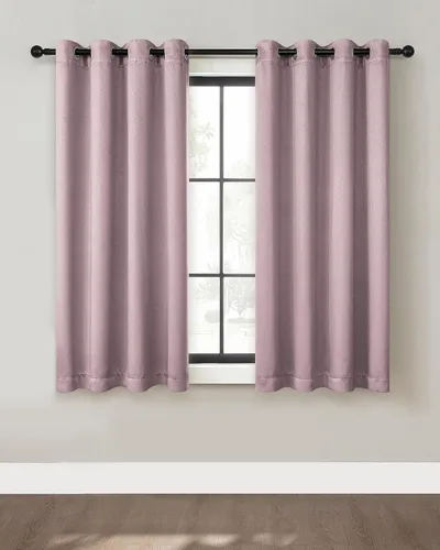 Cortinas Opacas Rosa Rubor para Dormitorio y Sala de Estar, Juego de 2 Paneles de 52 Pulgadas de Ancho por 63 Pulgadas de Largo, Cortinas con