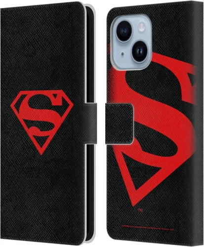 Miniatura 109 de Head Case Designs Funda de piel con licencia oficial de Superman DC Comics con logotipos negros y rojos compatible con Apple iPhone 11