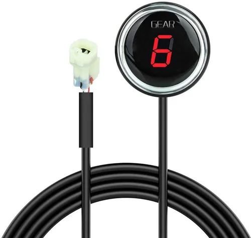 Miniatura 5 de Indicador de engranaje redondo de motocicleta para Kawasaki Versys 650 1000 Er6n Er6f Ninja300 z250 z800 Z1000 Ecu Plug LED pantalla digital Azul