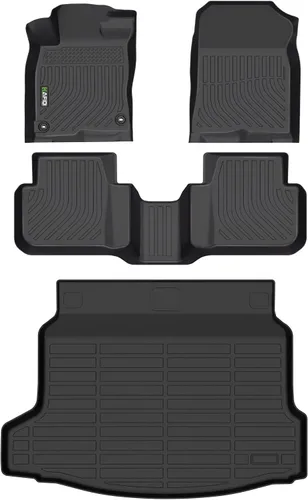Miniatura 10 de HAFIDI® - Tapetes para auto con almacenamiento debajo del asiento, para todo clima, antideslizantes, de elastómero termoplástico, para la primera