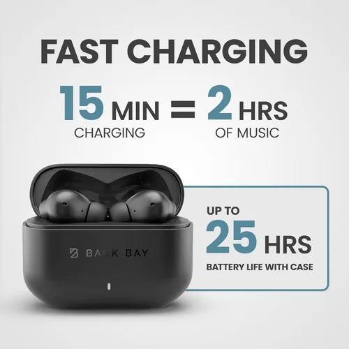 Miniatura 7 de FirstClass - Auriculares inalámbricos con cancelación de ruido, Bluetooth 5.4, auriculares inalámbricos Bluetooth con cancelación de ruido, Negro