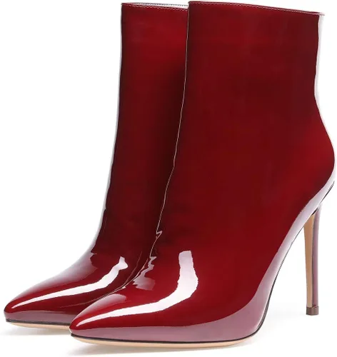 Miniatura 5 de Castamere Botines de tacón alto para mujer, puntera puntiaguda, con hebilla de aguja, tacón de aguja de 3.9 in