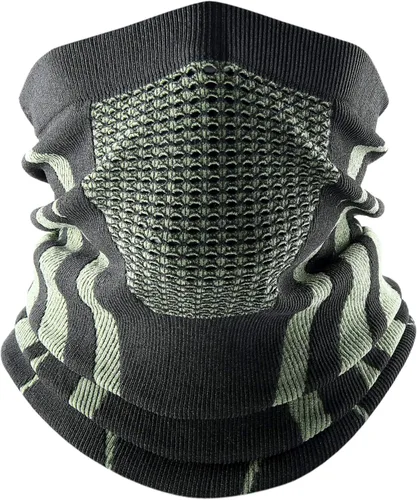 Miniatura 16 de WTACTFUL Calentador de Cuello de Invierno Polaina a Prueba de Viento Máscara Facial Pasamontañas Bandana para Esquí Snowboard Todo negro