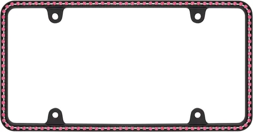 Miniatura 9 de Cruiser Accessories 18130 Diamondesque - Marco para matrícula, cromado/transparente