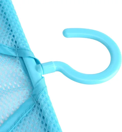 Miniatura 5 de Agatige Bolsa de pinzas para ropa con colgador, multiusos, para colgar bolsas de malla, calcetines, ropa interior, almacenamiento para baño