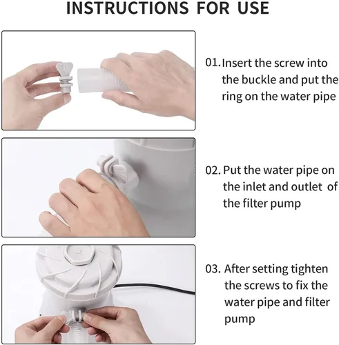Miniatura 5 de Bomba de filtro de piscina 40W, bomba de filtro de piscina 800GAL por hora Filtro de piscina de tierra para impurezas de filtro de piscina