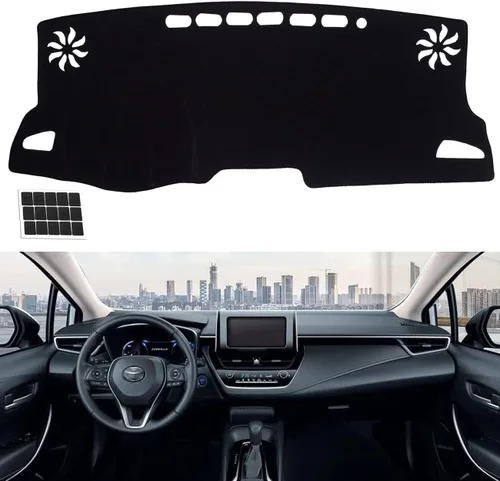 Miniatura 52 de TUCAREST Funda para salpicadero Compatible con Ch-Evy Silverado 1500/2500 HD/3500 HD 2019-2023, GM-C Sierra/HD 2500/ HD 3500 2019-2023, alfombrilla