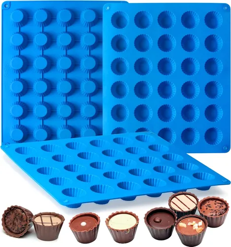Miniatura 8 de Sidosir Molde de silicona para canele pequeño, 15 cavidades, mini molde antiadherente de silicona para hornear panecillos, moldes antiadherentes