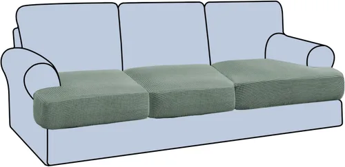 Miniatura 50 de H.VERSAILTEX Funda Elástica para Sillón Sofá con Cojín en Forma de T, Fundas de Cojín en T para Sala de Estar, Funda para Sillón Sofá, Funda