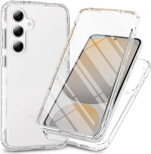 Miniatura 7 de Funda para Samsung Galaxy A13 LTE 4G, Samsung A13 LTE Funda para teléfono con protector de pantalla integrado, cubierta trasera delgada transparente
