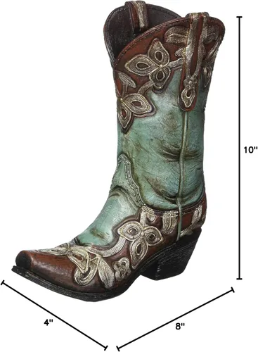 Miniatura 6 de Jarrón de botas vaquera turquesa