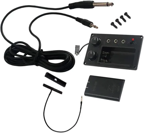 Miniatura 4 de Bass 1 violín pickup Set violín ecualizador con Piezo Pickup Instrumento musical Accesorios Accesorios Hvpv-30 Preamplificador