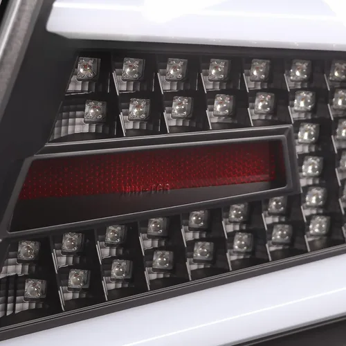 Miniatura 7 de SPEC-D TUNING Luces traseras secuenciales negras con barra LED blanca compatibles con Subaru Impreza/Impreza WRX 2008-2011, conjunto de par