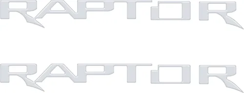 Miniatura 30 de Insertos de emblema para capó - Compatible con Ford F-150/Bronco Raptor 2021-2026 * Color OE: plata icónica
