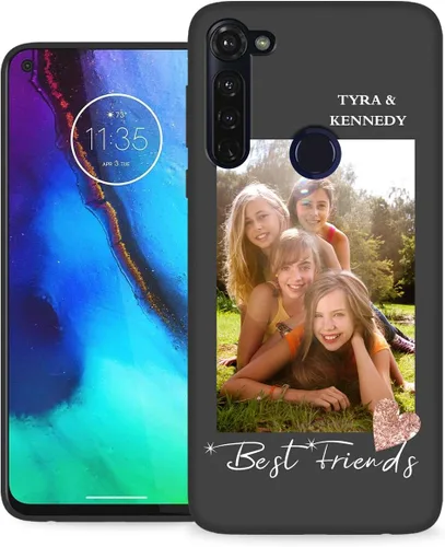 Miniatura 30 de Funda personalizada para Motorola Moto G Stylus 2020 con nombre de foto, texto y foto, GStylus personalizado -20 funda suave y fina (negro) de 6.4
