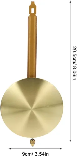 Miniatura 2 de Piezas de reloj de péndulo de repuesto de metal para relojes de pared y regulador 20.50X7.50X0.31.5 in largo reloj péndulo accesorio para reparación