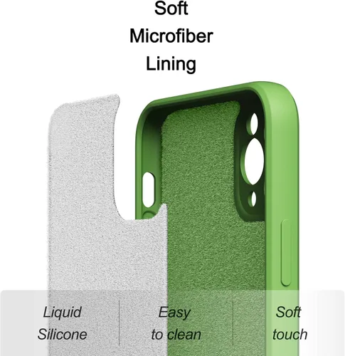 Miniatura 5 de Funda para Samsung Galaxy S22 Ultra, funda delgada de silicona líquida, a prueba de golpes, funda delgada para Samsung Galaxy S22 Ultra, funda Verde