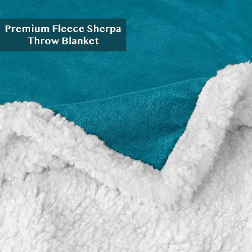 Miniatura 7 de PAVILIA Manta de Vellón Sherpa para Sofá, Tamaño Twin, Azul Verdoso, Manta de Sofá Suave, Mullida y Afelpada, Manta de Invierno Reversible
