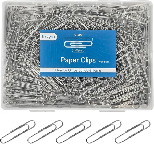 Clips de papel grandes antideslizantes, clips de papel jumbo de 2 pulgadas, 300 piezas de clips de papel metálicos grandes, clips de papel