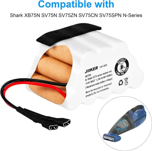 Miniatura 3 de Batería de repuesto XB75N para Shark SV75N SV75_N SV75Z_N SV75Z_N Serie SV75C_N aspiradora de mano perfecta para mascotas, batería de 15.6 V Max