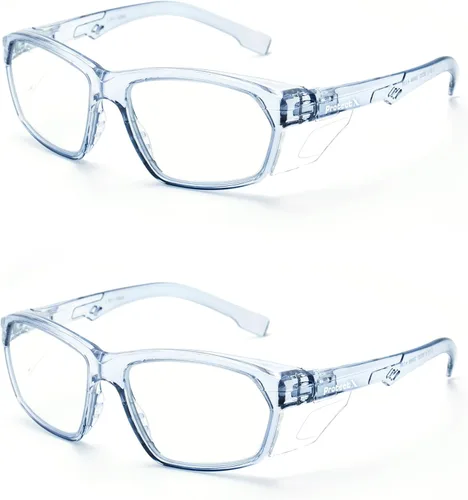 Miniatura 103 de ProtectX Elegantes gafas de seguridad antivaho y resistentes a los arañazos, gafas de protección UV, lentes de bloqueo de luz azul para hombres