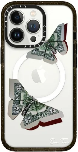 Miniatura 418 de Funda Impact de CASETiFY para iPhone 13 Pro Max con Magsafe - Estuche Claro Cuento de Invierno - Claro Negro Estuche transparente Winter Tale