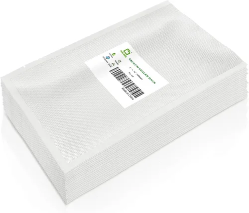Miniatura 18 de CANLENPK - Bolsas de sellado al vacío de 6 x 8 pulgadas, parte trasera negra y parte delantera transparente, bolsa de almacenamiento de alimentos