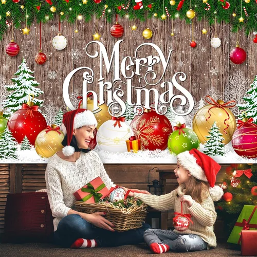 Miniatura 5 de Irenare Telón de fondo de Navidad, banner de Feliz Navidad, decoración para fiesta, fondo de fotografía de Navidad, accesorios para fotos