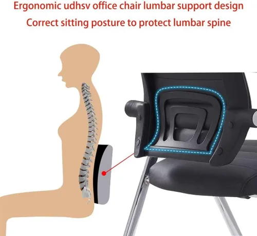 Miniatura 4 de Silla de oficina plegable, silla de escritorio plegable ergonómica para oficina en casa, silla de oficina plegable, silla de escritorio plegable