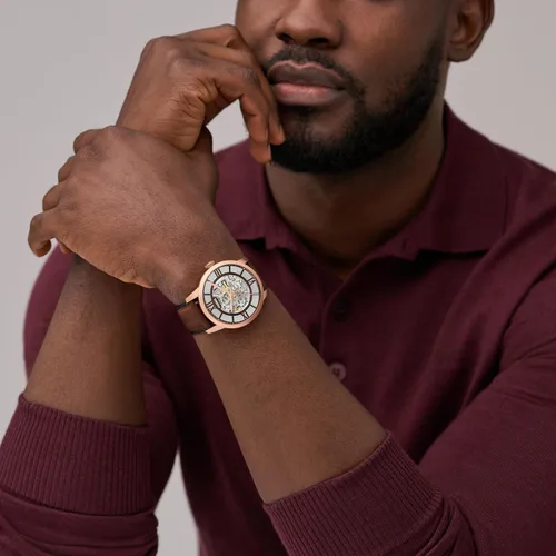 Miniatura 5 de Fossil - Reloj de pulsera automático y mecánico de estilo Townsman en acero inoxidable para hombre