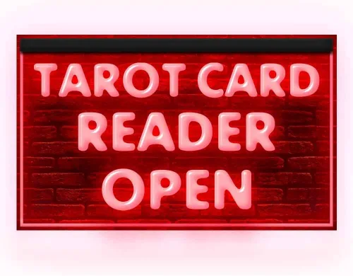 Miniatura 5 de 180087 Lector de cartas de tarot psíquico abierto tienda decoración ventana pantalla LED luz neón letrero (12 x 8 pulgadas, verde)