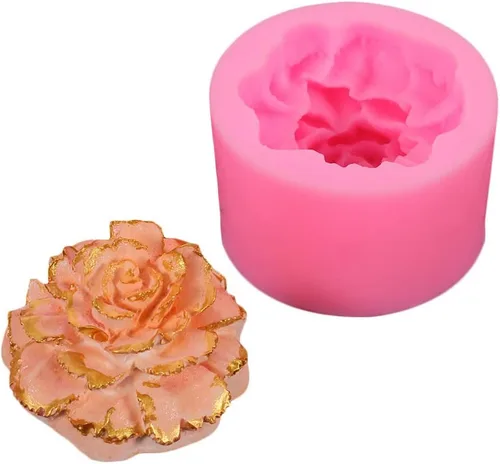 Miniatura 8 de Molde de silicona para velas de clavel 3D para jabón, fondant, decoración de pasteles, chocolate, dulces, arcilla Ploymer, regalo del día de la madre