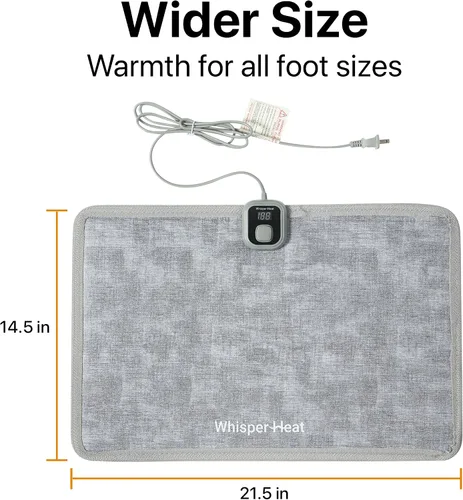 Miniatura 5 de Alfombrilla eléctrica con calefacción WhisperHeat™ – Alfombra eléctrica activada al tocar y calentador de pies y suelo - Calefacción silenciosa