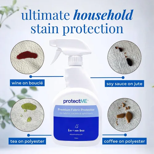 Miniatura 5 de protectME - Spray protector de tela y resistente a las manchas - Spray para tela de tapicería para protección contra manchas para alfombras